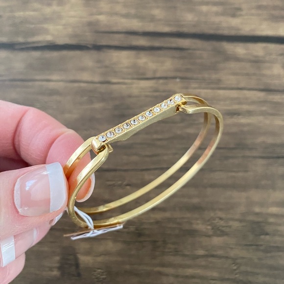 J. Crew Charlotte U Bangle Bracelet - Picture 7 of 13